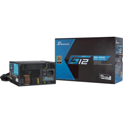 Блок питания Seasonic ATX 850W G12 GC-850 80+ gold (20+4pin) APFC 120mm fan 6xSATA RTL [G12 GC-850 SSP-850RT2]