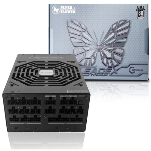 блок питания 1600 Ватт/ Super Flower Power Supply Leadex Titanium, 1600W, ATX, 140mm, 14xSATA, 9xPCI-E(6+2), 5xPCI-E(6), APFC, 80+ Titanium, Full Modular