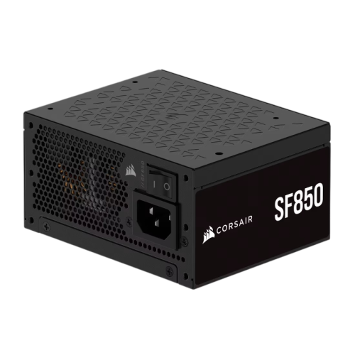 Блоки питания/ Power Supply Corsair SF850, Model RPS0175, 850W 80+ Platinum (SFX, 3.1, PCIe 5.1, Full modular, 1x24(20+4)pin, 1x12VHPWR, 2x4+4-pin CPU +12V (EPS), 3x4-pin Molex, 3x6+2-pin PCIe, 8xSATA3, Active, 92x92mm, 125x100x63.5mm, APFC, Power cable-E