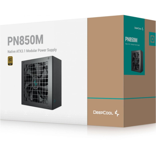 Блок питания Deepcool ATX 850W PN850M V2 Gen.5 80+ gold (20+4pin) APFC 120mm fan 8xSATA RTL [R-PN850M-FC0B-WGEU]