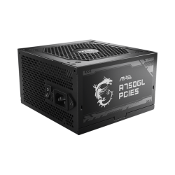 Блок питания ПК/ Power Supply MSI MAG A750GL PCIE5, 750W 80+ Gold (ATX, 3.1, PCIe 5.1, Full modular, 1x24(20+4)pin, 2xCPU 8(4+4)pin, 3xPCIe*2 8(6+2)pin, 1x12VHPWR, 8xSATA3, 4xMOLEX4pin, Active, 120x120mm, 140x150x86mm, APFC, black)