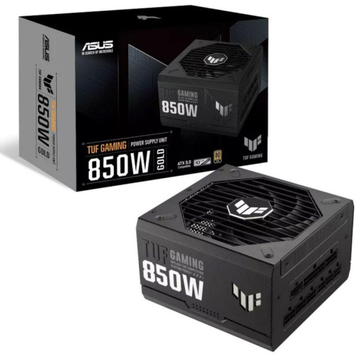 Блок питания ASUS ATX 850W Tuf-gaming 850B 80+ gold (20+4pin) APFC 135mm fan 5xSATA Cab Manag RTL [90YE00S2-B0NA00]