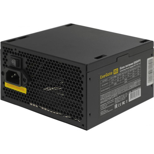 Блок питания Exegate ATX 500W 500NPX (20+4pin) PPFC 120mm fan 5xSATA