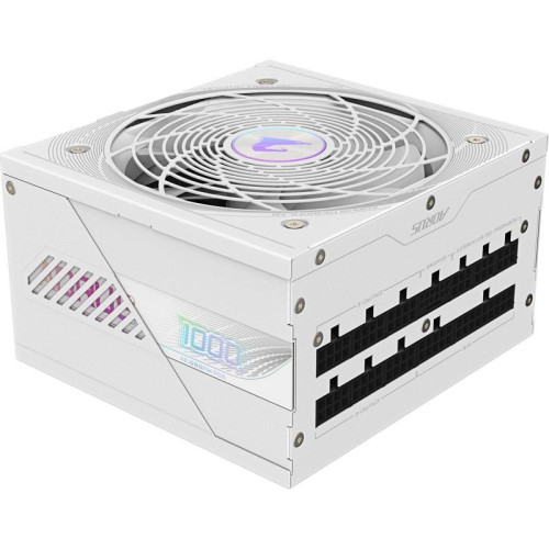 Блок питания Gigabyte ATX 1000W GP-AE1000PM PG5 ICE Gen.5 80+ platinum (20+4pin) APFC 120mm fan 8xSATA Cab Manag RTL [GP-AE1000PM PG5 ICE]