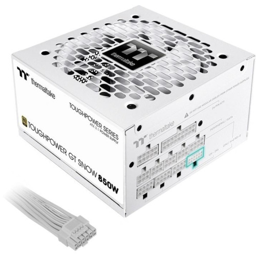 Блок питания Thermaltake ATX 850W Toughpower GT Gen.5 SNOW 80+ gold (20+4pin) APFC 140mm fan 9xSATA Cab Manag RTL [PS-TPT-0850FNFAGE-W]