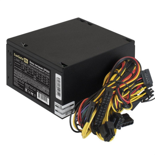 Блок питания Exegate ATX 550W XP550 (20+4pin) PPFC 120mm fan 3xSATA