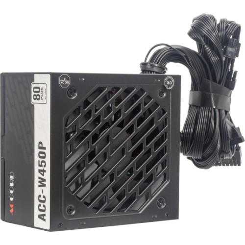 Блок питания Accord ATX 450W ACC-W450P 80 PLUS WHITE (20+4pin) 120mm fan 6xSATA [ACC-W450P]