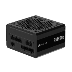 Блоки питания/ Power Supply Corsair RM850e, 850W 80+ Gold (ATX, 3.1, PCIe 5.1, Full modular, 1x24(20+4)pin, 2xEPS/ATX 12V 8-pin (4+4), 1x12V-2x6(12+4)pin, 2x12V-2x6 to Dual 8-Pin(6+2), 1xPCIe 8-Pin(6+2), 4xSATA (4 Straight SATA), 4xSATA / PATA (2 Straight