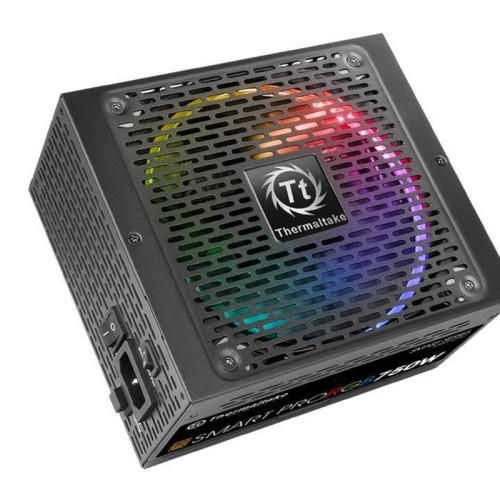 Блок питания Thermaltake ATX 750W SMART PRO RGB 80+ bronze (20+4pin) APFC 140mm fan color LED 9xSATA Cab Manag RTL [PS-SPR-0750FPCBEU-R]