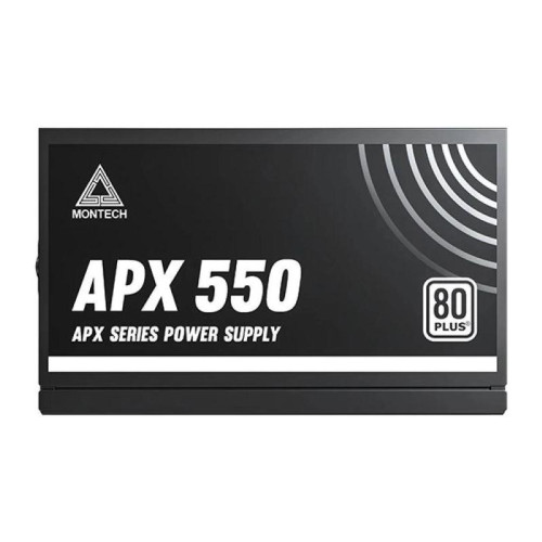 Блок питания Montech ATX 550W APX 550 80 PLUS WHITE (20+4pin) APFC 120mm fan 6xSATA RTL