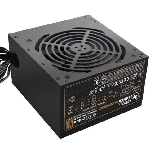 Блок питания 750Вт/ Super Flower Power Supply Combat DB ATX 3.1, 750W, ATX, 120mm, 6xSATA, 3xPCI-E(6+2), 1xPCI-E 16, APFC, 80+ Bronze, non-Modular