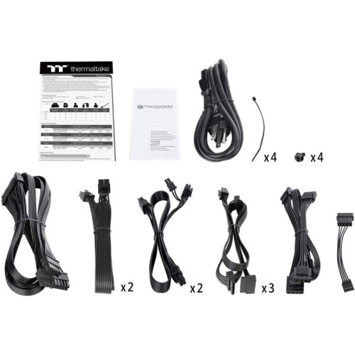 Блок питания Thermaltake ATX 650W Toughpower PF1 80+ platinum (20+4pin) APFC 140mm fan 9xSATA Cab Manag RTL