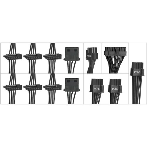 Блок питания Digma ATX 750W DPSU-750W-WH 80 PLUS WHITE (20+4pin) APFC 120mm fan 6xSATA RTL