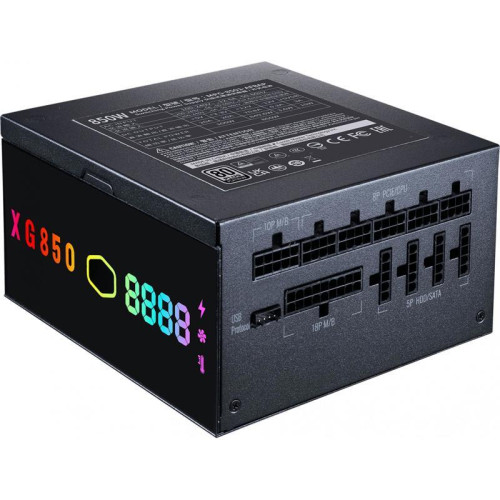 Блок питания Cooler Master ATX 850W XG850 PLATINUM Plus 80+ platinum (20+4pin) APFC 135mm fan color LED 12xSATA Cab Manag RTL [MPG-8501-AFBAP-XEU]