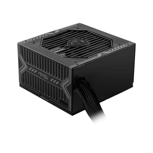Блок питания ПК/ Power Supply MSI MAG A750BN PCIE5, 750W 80+ Bronze (ATX, 3.0, PCIe 5.0, Non modular, 1x24(20+4)pin, 2xCPU 8(4+4)pin, 2xPCIe*2 8(6+2)pin, 1x12VHPWR, 5xSATA3, 2xMOLEX4pin, Active, 120x120mm, 150x140x86mm, APFC, black)