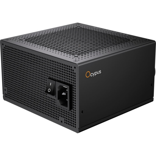 Блок питания ПК/ Power Supply Ocypus Delta P850, 850W 80+ Bronze (ATX, 3.1, Non modular, 1x24(20+4)pin, 2xCPU 8(4+4)pin, 3xPCIe*2 8(6+2)pin, 1x12V-2x6, 8xSATA3 , Active, 120x120mm, 150x140x86mm, APFC, black)