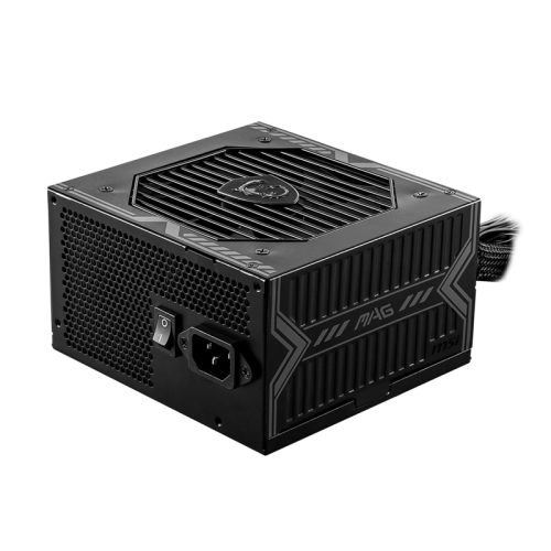 Блок питания ПК/ Power Supply MSI MAG A550BN, 550W 80+ Bronze (ATX, Non modular, 1x24(20+4)pin, 1xCPU 8(4+4)pin, 2xPCIe*2 8(6+2)pin, 5xSATA3, 2xMOLEX4pin, Active, 120x120mm, 150x140x86mm, APFC, black)