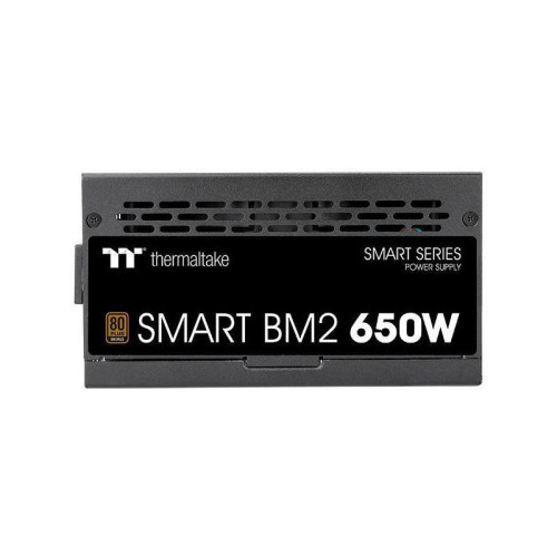 Блок питания Thermaltake ATX 650W SMART BM2 80+ bronze 24pin APFC 140mm fan 6xSATA Cab Manag RTL [PS-SPD-0650MNFABE-1]