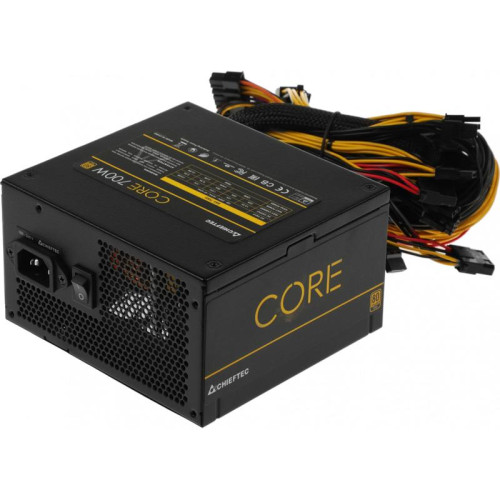 Блок питания Chieftec ATX 700W CORE BBS-700S-Bulk 80+ gold 24pin APFC 120mm fan 6xSATA [BBS-700S-BULK]