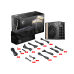 Блок питания ПК/ Power Supply MSI MEG Ai1300P PCIE5, 1300W 80+ Platinum (ATX, 3.1, PCIe 5.1, Full modular, 1x24(20+4)pin, 1xCPU 8(4+4)pin, 8xPCIe*2 8(6+2)pin, 1x12VHPWR, 16xSATA3, 4xMOLEX4pin, Active, 120x120mm, 160x150x86mm, APFC, black)