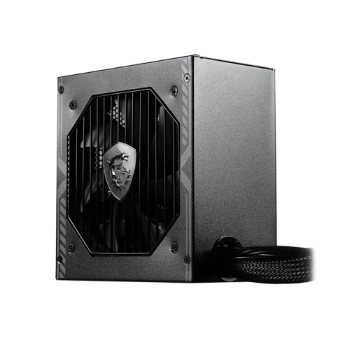Блок питания ПК/ Power Supply MSI MAG A650BN, 650W 80+ Bronze (ATX, 3.0, Non modular, 1x24(20+4)pin, 1xCPU 8(4+4)pin, 2xPCIe*2 8(6+2)pin, 5xSATA3, 2xMOLEX4pin, Active, 120x120mm, 150x140x86mm, APFC, black)