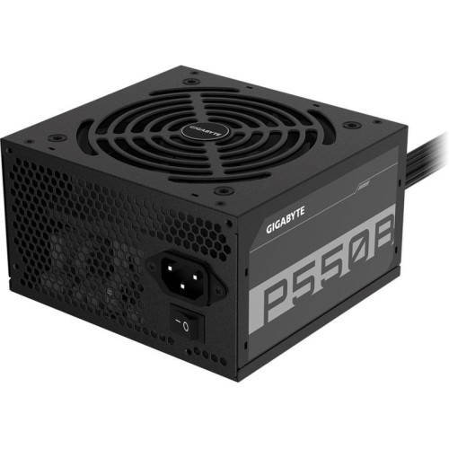 Блоки питания/ Power Supply Gigabyte GP-P550B, 550W 80+ Bronze (ATX, 2.31, Non-modular, 1x24(20+4)pin, 1x4+4-pin CPU, 3xMolex, 2x6+2-pin PCIe, 6xSATA3, Active, 120x120mm, 150x140x86mm, APFC, black)