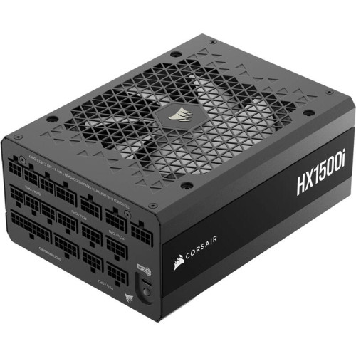 Блоки питания/ Power Supply Corsair HX1500i, Model RPS0132, 1500W 80+ Platinum (ATX, 3.1, PCIe 5.1, Full modular, 1x24(20+4)pin, 2x8-Pin to 12V-2x6 Cable, 3x4+4-pin CPU +12V (EPS), 6x4-pin Molex, 4x6+2-pin PCIe, 8xSATA3, 1xUSB Type-C, Active, 140x140mm, 1