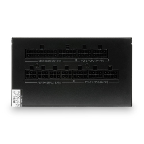 Блок питания/ HSPD, 1000W 80+ Gold (ATX, 2.52, Full modular, 1x24(20+4)pin mesh 550mm, 1xCPU*2 8(4+4)pin 650+150mm, 2xPCIe*2 8(6+2)pin 500+150mm, 2xSATA*3 450+150+150mm, 1xMOLEX4pin*3 450+150+150mm , Active, 120x120mm, 150x140x86mm, APFC, OVP, UVP, SCP, O