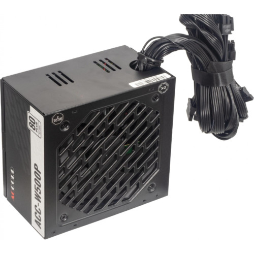 Блок питания Accord ATX 500W ACC-W500P 80 PLUS WHITE (20+4pin) 120mm fan 6xSATA [ACC-W500P]