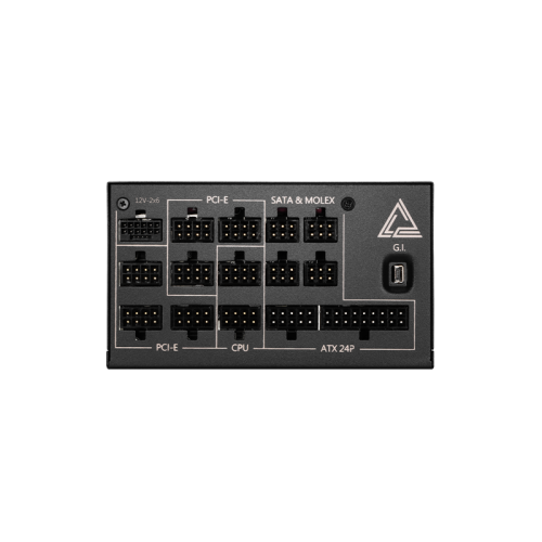 Блок питания ПК/ Power Supply MSI MEG Ai1300P PCIE5, 1300W 80+ Platinum (ATX, 3.1, PCIe 5.1, Full modular, 1x24(20+4)pin, 1xCPU 8(4+4)pin, 8xPCIe*2 8(6+2)pin, 1x12VHPWR, 16xSATA3, 4xMOLEX4pin, Active, 120x120mm, 160x150x86mm, APFC, black)