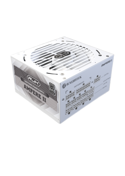 Блоки питания/ Power Supply Raijintek AMPERE II 1000, 1000W 80+ Platinum (ATX, 3.1, PCIe 5.1, Full-modular, 1x24(20+4)pin, 2x4+4-pin CPU, 3x6+2-pin PCIe, 1x12V(2x6), 10xSATA3, 5xMolex, Active, 120x120mm, 150x140x86mm, APFC, white)
