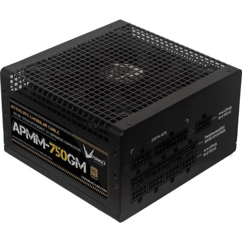 Блок питания Formula ATX 750W APMM-750GM Gen.5 80+ gold (20+4pin) APFC 120mm fan 8xSATA Cab Manag RTL [APMM-750GM]