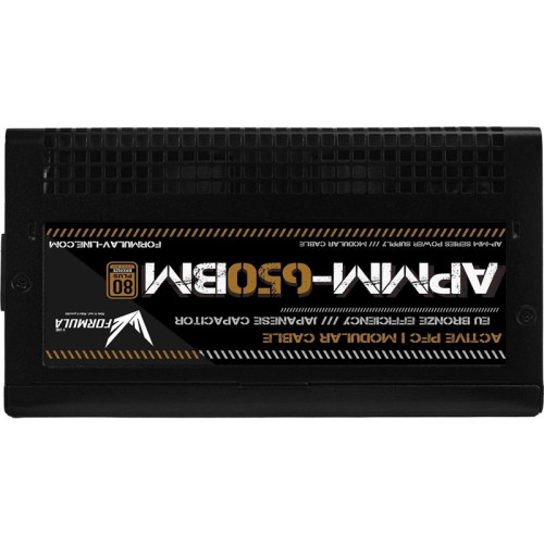 Блок питания Formula ATX 650W AP-650MB 80+ bronze (20+4pin) APFC 140mm fan 6xSATA Cab Manag RTL [AP-650MB]