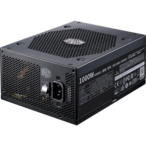 Блок питания 1000W/ Power Supply Cooler Master V1000, 1000W, ATX, 135mm, 12xSATA, 8xPCI-E(6+2), APFC, 80+ Platinum