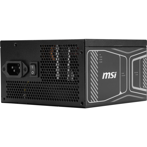 Блок питания ПК/ Power Supply MSI MAG A850GN PCIE5, 850W 80+ Gold (ATX, 3.1, PCIe 5.1, Non-modular, 1x24(20+4)pin, 2xCPU 8(4+4)pin, 2xPCIe*2 8(6+2)pin, 1x12VHPWR (450W), 4xSATA3, 4xMOLEX4pin, Active, 120x120mm, 140x150x86mm, APFC, black)