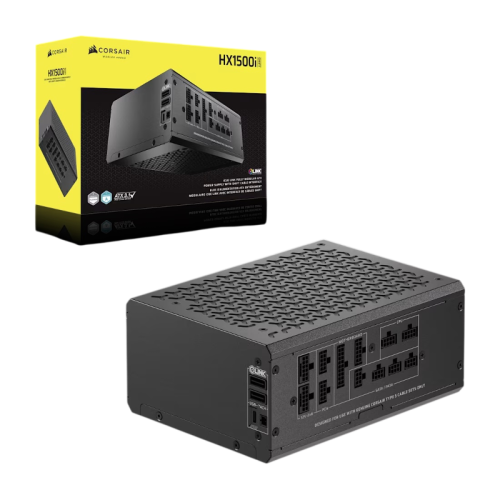 Блоки питания/ Power Supply Corsair HX1500i SHIFT, Model RPS0196, 1500W 80+ Platinum (ATX, 3.1, PCIe 5.1, Full modular, 1x24(20+4)pin, 2x12V-2x6, 2x4+4-pin CPU +12V (EPS), 8x4-pin Molex, 6x6+2-pin PCIe, 12xSATA3, Active, 140x140mm, 150x200x86mm, APFC, Pow
