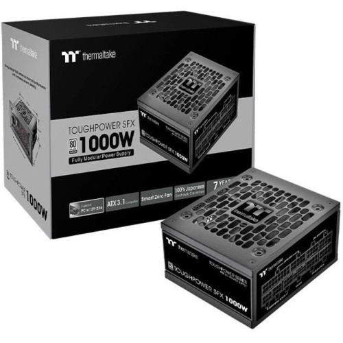 Блок питания Thermaltake SFX 1000W Toughpower SFX1000 Gen.5 80+ platinum (20+4pin) APFC 90mm fan 8xSATA Cab Manag RTL [PS-STP-1000FNFAPE-1]