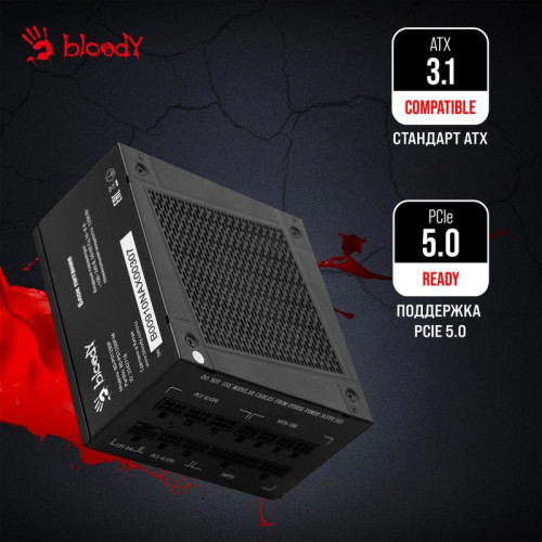 Блок питания Bloody ATX 1250W BD-PS1250P 80+ platinum (20+4pin) APFC 140mm fan 12xSATA Cab Manag RTL [BD-PS1250P-M]