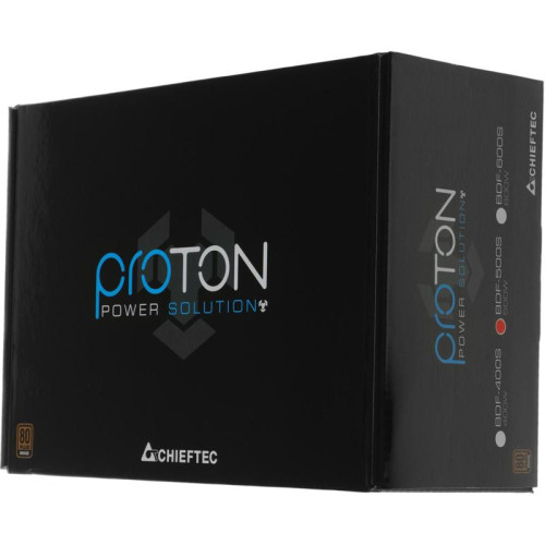 Блок питания Chieftec ATX 500W Proton BDF-500S 80+ bronze 24pin APFC 120mm fan 6xSATA RTL [BDF-500S]
