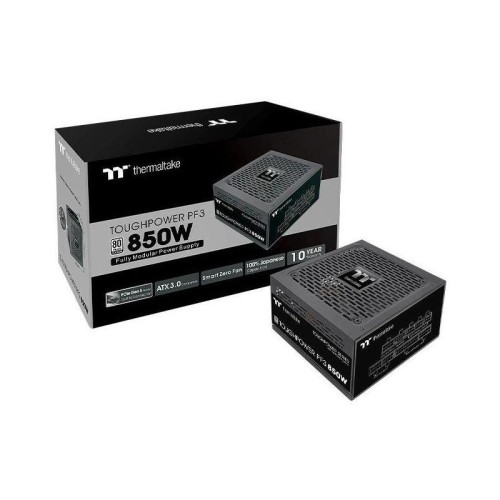 Блок питания Thermaltake ATX 850W Toughpower PF3 Gen.5 80+ platinum 24pin APFC 120mm fan 8xSATA Cab Manag RTL [PS-TPD-0850FNFAPE-3]