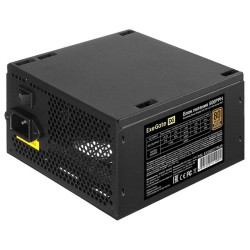 Блок питания 500W ExeGate 80 PLUS Bronze 500PPH-S (ATX, APFC, SC, КПД 88% (80 PLUS Bronze), 12cm fan, 24pin, 2x(4+4)pin, 4xPCI-E, 6xSATA, 3xIDE, кабель 220V 1,8м с защитой от выдергивания, black, Color Box)
