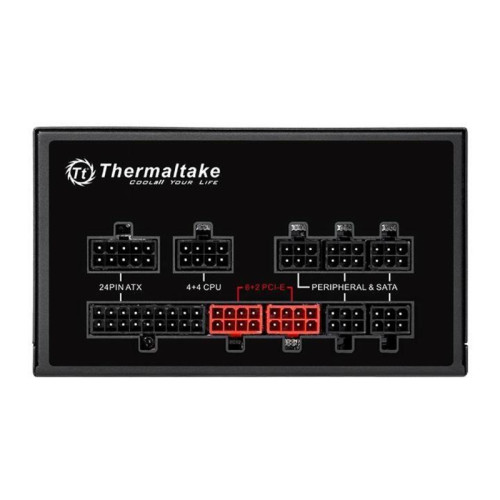 Блок питания Thermaltake ATX 750W SMART PRO RGB 80+ bronze (20+4pin) APFC 140mm fan color LED 9xSATA Cab Manag RTL [PS-SPR-0750FPCBEU-R]