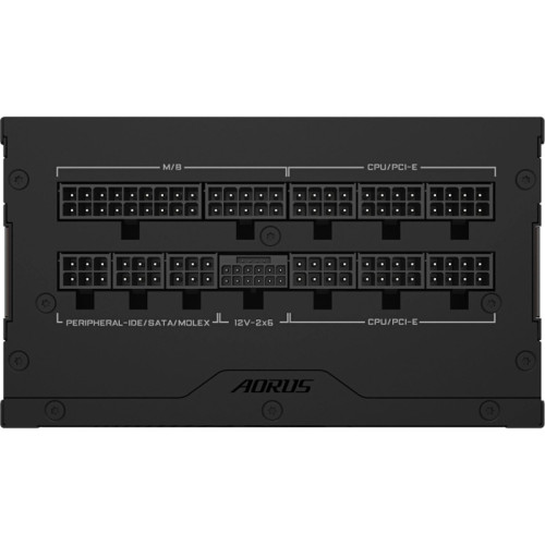 Блоки питания/ Power Supply Gigabyte AORUS ELITE P850W, 850W 80+ Platinum (ATX, 3.0, PCIe 5.0, Full modular, 1x24(20+4)pin, 1x12VHPWR, 2x4+4-pin CPU, 4xMolex, 6x6+2-pin PCIe, 8xSATA3, Active, 120x120mm, 150x140x86mm, APFC, black) Блоки питания/ Power Supply Gigabyte AORUS ELITE P850W, 850W 80+ Platinum (ATX, 3.0, PCIe 5.0, Full modular, 1x24(20+4)pin, 1x12VHPWR, 2x4+4-pin CPU, 4xMolex, 6x6+2-pin PCIe, 8xSATA3, Active, 120x120mm, 150x140x86mm, APFC, black)