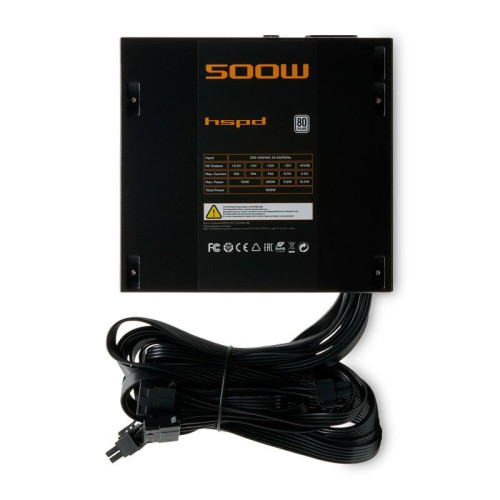 Блок питания/ Power Supply HSPD, 500W 80+ White (ATX, 2.31, Non-modular, 1x24(20+4)pin 500mm, 1xCPU 8(4+4)pin 550mm, 1xPCIe 8(6+2)pin 500mm, 1xSATA*3 400+150+150mm, 1xSATA*2 400+150mm, 1xMOLEX*2 400+150mm , Active, 120x120mm, 150x140x86mm, APFC, OVP, OPP, Блок питания/ Power Supply HSPD, 500W 80+ White (ATX, 2.31, Non-modular, 1x24(20+4)pin 500mm, 1xCPU 8(4+4)pin 550mm, 1xPCIe 8(6+2)pin 500mm, 1xSATA*3 400+150+150mm, 1xSATA*2 400+150mm, 1xMOLEX*2 400+150mm , Active, 120x120mm, 150x140x86mm, APFC, OVP, OPP,