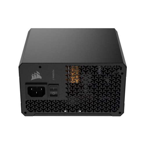 Блоки питания/ Power Supply Corsair RM850e, 850W 80+ Gold (ATX, 3.1, PCIe 5.1, Full modular, 1x24(20+4)pin, 2xEPS/ATX 12V 8-pin (4+4), 1x12V-2x6(12+4)pin, 2x12V-2x6 to Dual 8-Pin(6+2), 1xPCIe 8-Pin(6+2), 4xSATA (4 Straight SATA), 4xSATA / PATA (2 Straight