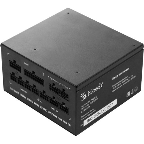 Блок питания Bloody ATX 850W BD-PS850G 80+ gold (20+4pin) APFC 120mm fan 12xSATA Cab Manag RTL [BD-PS850G-M]