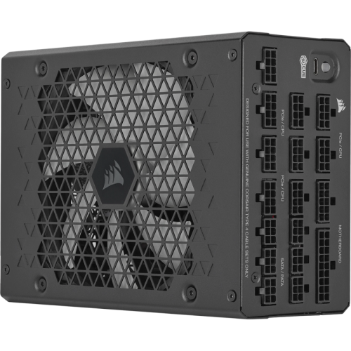 Блоки питания/ Power Supply Corsair HX1500i, Model RPS0132, 1500W 80+ Platinum (ATX, 3.1, PCIe 5.1, Full modular, 1x24(20+4)pin, 2x8-Pin to 12V-2x6 Cable, 3x4+4-pin CPU +12V (EPS), 6x4-pin Molex, 4x6+2-pin PCIe, 8xSATA3, 1xUSB Type-C, Active, 140x140mm, 1