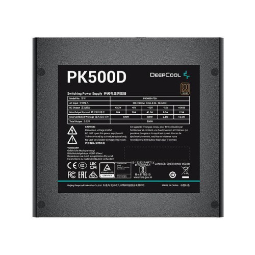 Блок питания Deepcool ATX 500W PK500D 80+ bronze 24pin APFC 120mm fan 6xSATA RTL [R-PK500D-FA0B-EU]