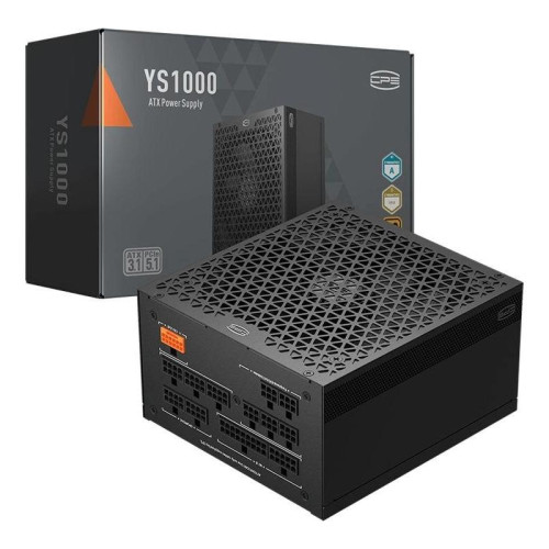 Блок питания PcCooler ATX 1000W P5-YS1000 -G1F Gen.5 80+ gold (20+4pin) APFC 120mm fan 12xSATA Cab Manag RTL [P5-YS1000-G1FFBK1-EU]