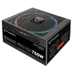 Блок питания Thermaltake ATX 750W SMART PRO RGB 80+ bronze (20+4pin) APFC 140mm fan color LED 9xSATA Cab Manag RTL [PS-SPR-0750FPCBEU-R]